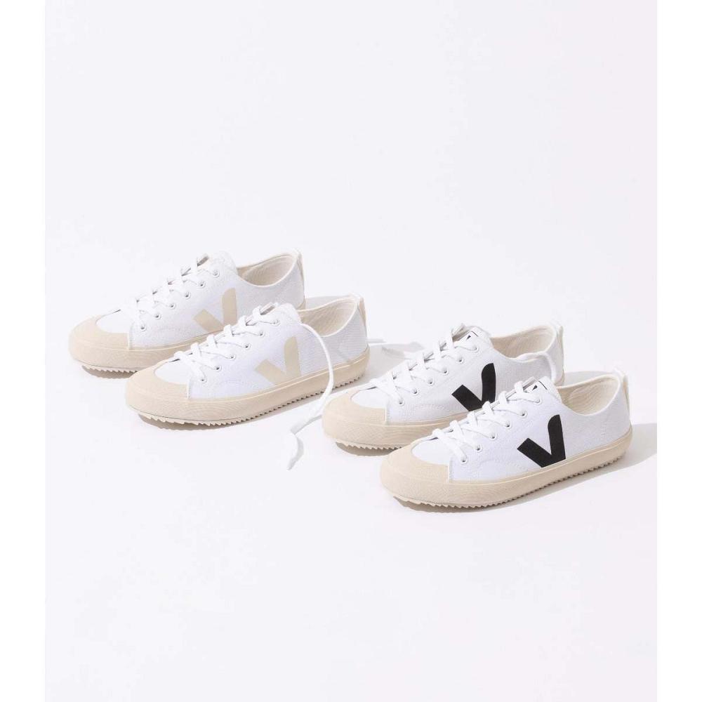 Veja NOVA CANVAS Men's Shoes White/Black | CA 248NWY